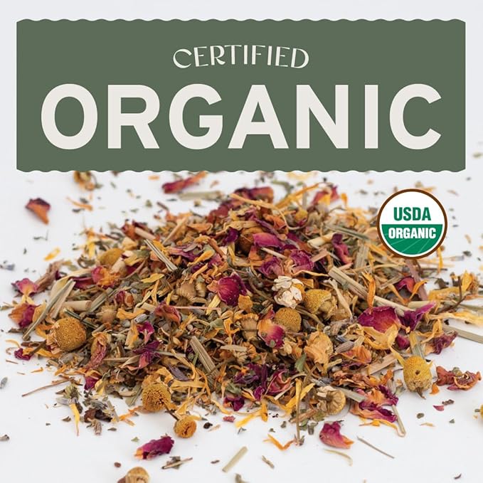 Sassafras & Pumpernickel's Certified USDA Organic Chicken Nesting Herbs (10 oz, Resealable Bag) Aromatic Herbs for Coops and Nest Boxes, nesting herbs for chicken coop, coop refresher for chickens