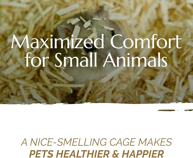 AubiZoo High Grade Small Animal Hemp Bedding, Ultra Absorbent Blend of Hemp Pieces Designed for The Comfort of Pets: Rat Cage, Guinea Pig, Bunny Rabbit, Reptile Terrarium, Bird, Easy Size 7kg 15.4lb