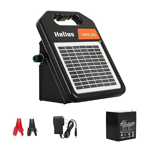 Solar Electric Fence Set: MINI400 + MINI250 Solar Electric Fence Charger, 0.3Joule & 0.18Joule for Versatile Protection