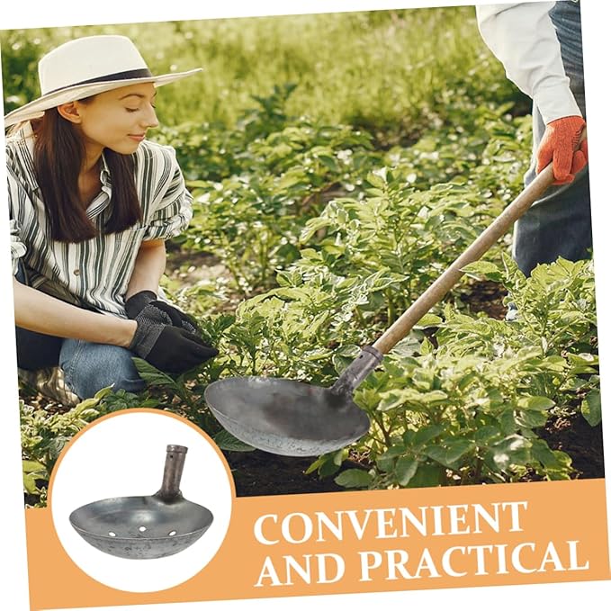 Heavy Duty Metal Sifting Scoop for Cleaning Sewage and Debris Durable Dung Sifting Ladle for Construction and Plumbing Professionals Versatile Tool for Clearing Drains and Wells