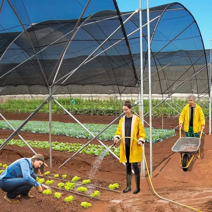 Shade Cloth for Plants Greenhouse, 40-50% Sunblock Shade Sails -for Outdoor Garden Pergola Patio Lawn Plant Sun Shade Cloths for Kennel Chicken Coop Easier to Hang Shade Net Cover