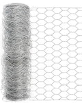 Garden Poultry Chicken Wire Netting - 48 '' × 25 ' Garden Fence Animal Barrier, Chicken Wire for Crafts, 1 inch Mesh Poultry Netting Fence, Pet/Rabbit/Chicken Wire Fencing
