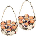 Egg Bags Hossmily Egg Basket Mini Egg Collecting Basket Egg Gathering Basket with 7 Pouches for Farmhouse Chicken Hen Duck Goose Housewife Garden Transporting Storage-2 Packs
