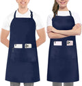 Utopia Kitchen 2 Pack Bib Apron, Adjustable with 2 Pockets, Water and Oil Resistant, Cooking Kitchen Chef Apron for Women Men