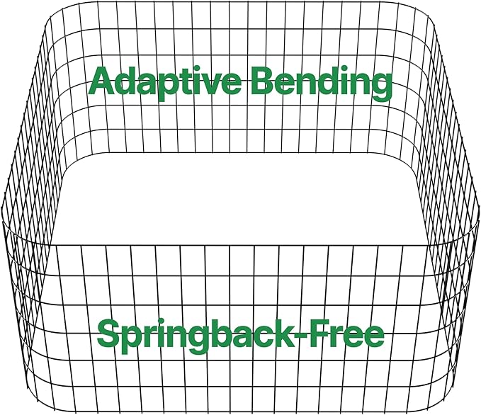 AMAGABELI GARDEN & HOME Black PVC Coated Weld Wire Fence Mesh 24inch ×50ft Hardware Cloth for Chicken Coop Vegeatable Garden Bed Yard Plant Protection Poultry Netting Barrier Dog Cat with Stakes Ties