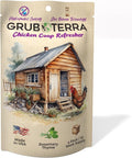 GrubTerra Chicken Coop Odor Eliminator, Coop Refresher & Litter Deodorizer – Zero Odor Neutralizer for Chicken Bedding, Sand, Nesting Pads & Runs - Rosemary & Thyme Scent