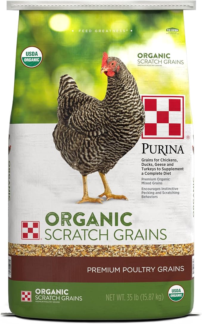Purina Organic Scratch Grains, 35 lb