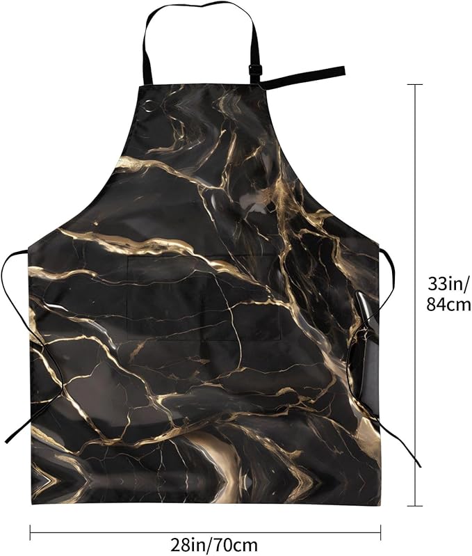 Multidimensional Space Heavy Duty Waterproof Apron with Pockets for AdultsResistant Grilling, Gardening, Painting