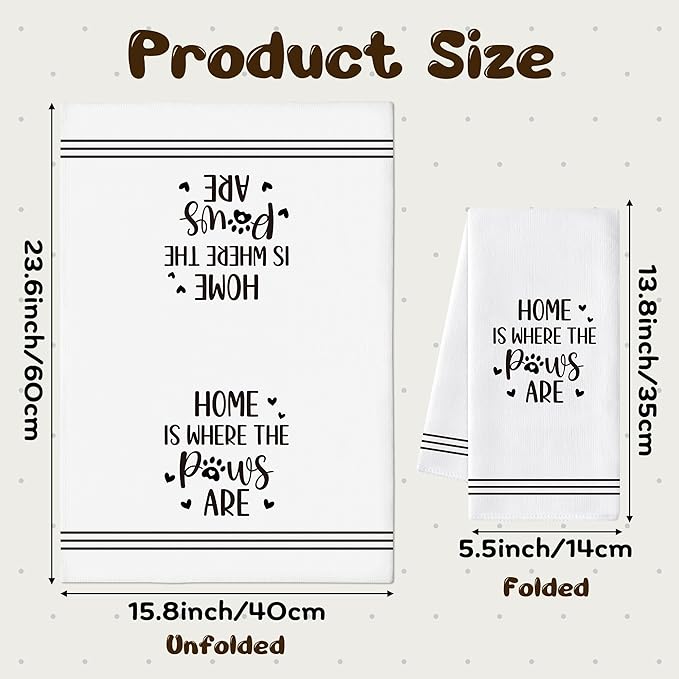 GROBRO7 Cute Cat Hand Towel - 6Pcs Funny Kitten Theme Kitchen Dishcloths Set Polyester Soft Towels for Bathroom Accessories Home Dining Table Decor Housewarming Gifts for Cat Lovers Hostess Men Women