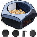 Chick Brooder Box-Chicken Brooder Playpen/Tent with Dual Door, Pop-Up Brooder Box Perch Up to 17 Baby Chick, Kit with Storage Bag, Top Cover, Fixed Pegs, Waterproof Mat(Blue)