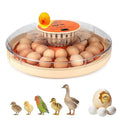 2nd Gen 30 Egg Incubator, Wide-Range Humidity with Manual Water Fill, Stable Temp Control, Dual-Size Egg Slots, Auto Egg Turning, Candler, Real-Time Display for Hatching Poultry Eggs