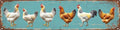 Chicken Coop Metal Sign 4x16in Rustic Plaque for Farm Garden Wall Decor