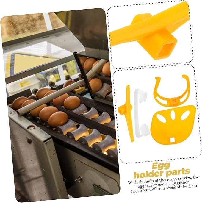 Egg Picker Accessory Kit Farm Egg Holder Parts Easy-to-Handle Plastic for Efficient Egg Collection System