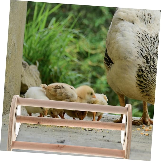Chick Roosting Bar for Brooder Portable Wooden Perch Stand Dual Functionality Chicken Swing for Indoor Outdoor Use Activity for Growing Chickens Brooders