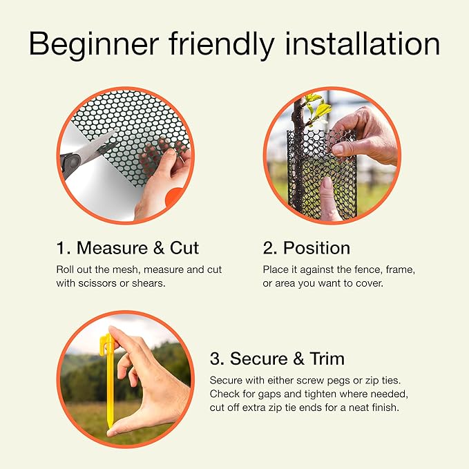 MaPorch Plastic Chicken Wire Mesh Fence - Green Mesh, 15.7 in x 10 ft - Quick-Install Chicken Wire Fencing - Plant Protectors from Animals - Durable Garden Netting - Pet & Poultry Netting (2-Pack)