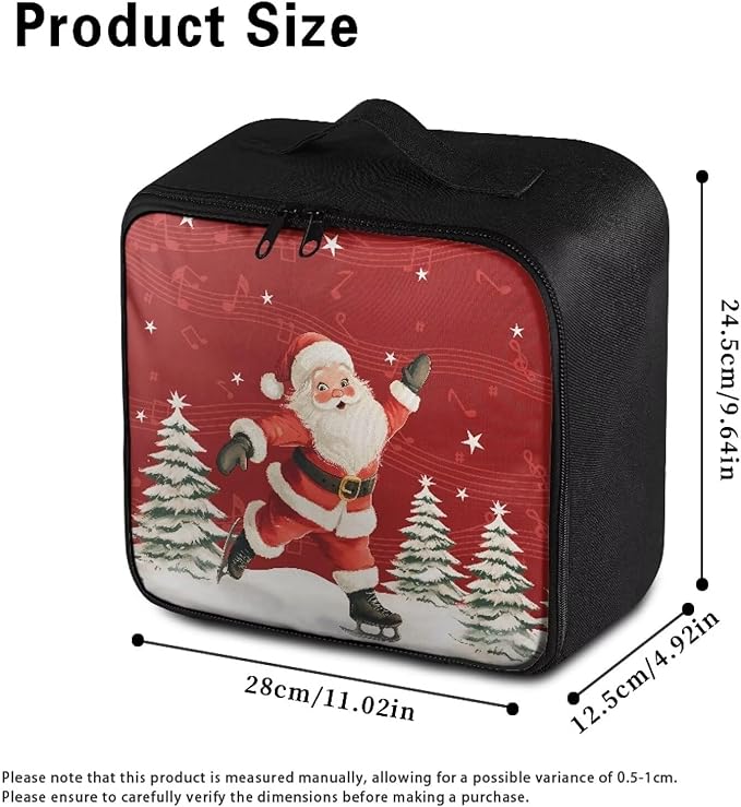 Rnyleeg Santa First Aid Kit for Home Christmas First Aid Bag Empty Travel Medicine Bag Organizer Medium Sports Medical Kit Portable
