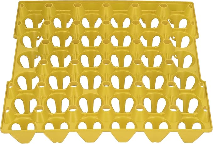 Plastic Egg Crate, 30 Cell Reusable Holder Tray for Home Farm Transportation, Durable Stackable Egg Storage Container for Farmers, Gardeners, and Kitchen Organization