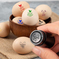 Personalized Egg Stamp with Metal Storage Case, Custom Text and Logo, Reusable Farm Egg Stamp, Chicken Coop Gifts, Fresh Egg Stamp, Birthday Gifts for Farmer, Breeder, Chicken Owners