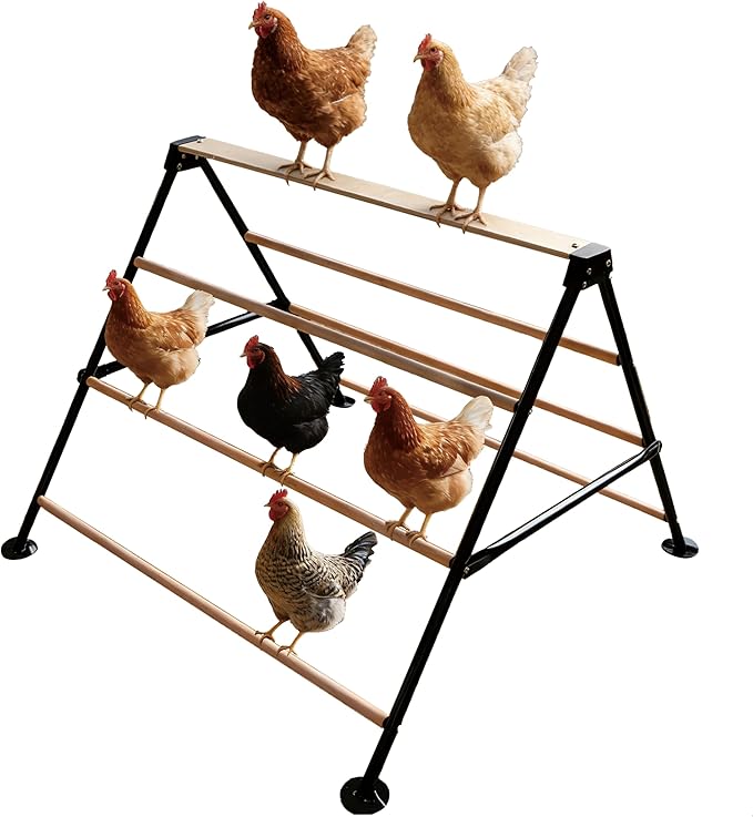 XCL Chicken Roosting Bars, Large Chicken Perch for Coop, Suitable for Backyard Poultry, Chicken Coop Accessories Easy to install Farm Chickens Roost Toys, A-shaped Chicken Perch for Adult Chickens (L)