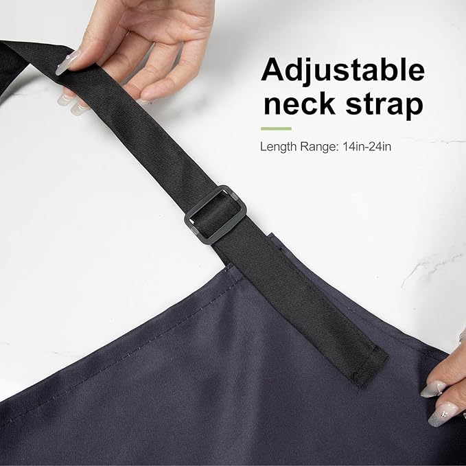 Apron Adjustable Waterproof with Two Deep Pockets Wowen men for Summer BBQ Pool Parties & Resorts