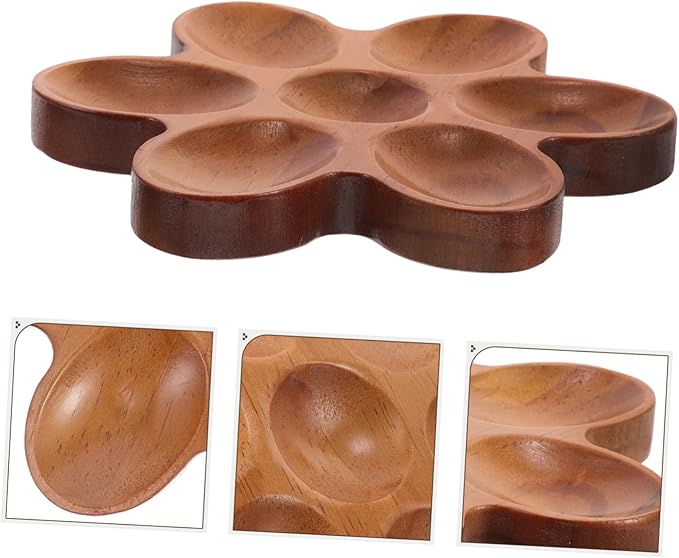 Rustic Wooden Egg Tray Kitchen Counter Decor Egg Storage Basket Holder Organizer Holder