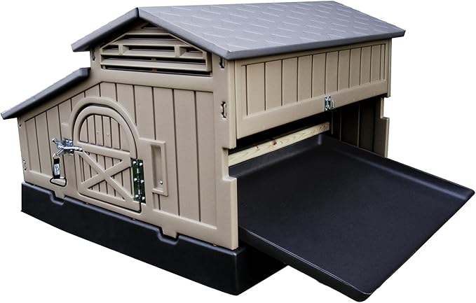 SnapLock Formex Standard Chicken Coop for 4 Chickens – Durable Plastic Hen House with Easy Assembly, Ventilation, Removable Tray & Walk-in Access | Lightweight Outdoor Casa para Gallinas