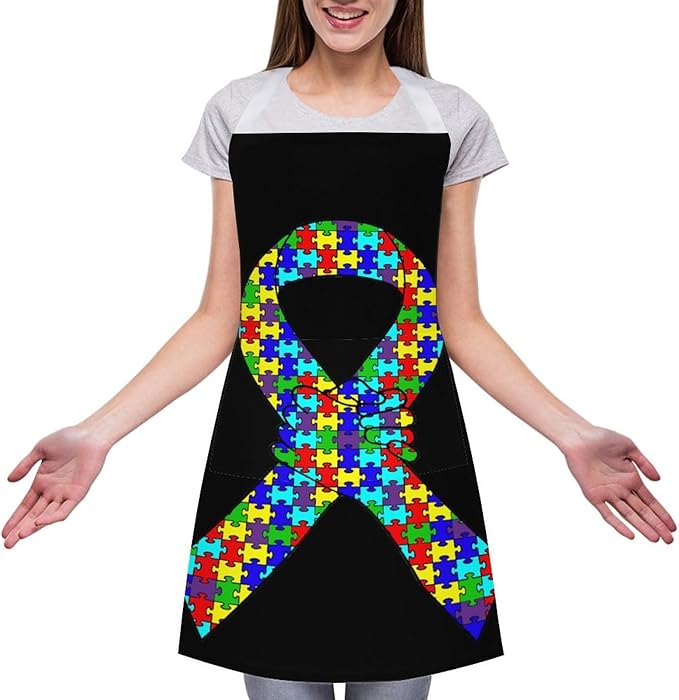 Bahamas Map Flag Apron,Waterproof Unisex Adult Aprons with Pockets Kitchen Baking Aprons