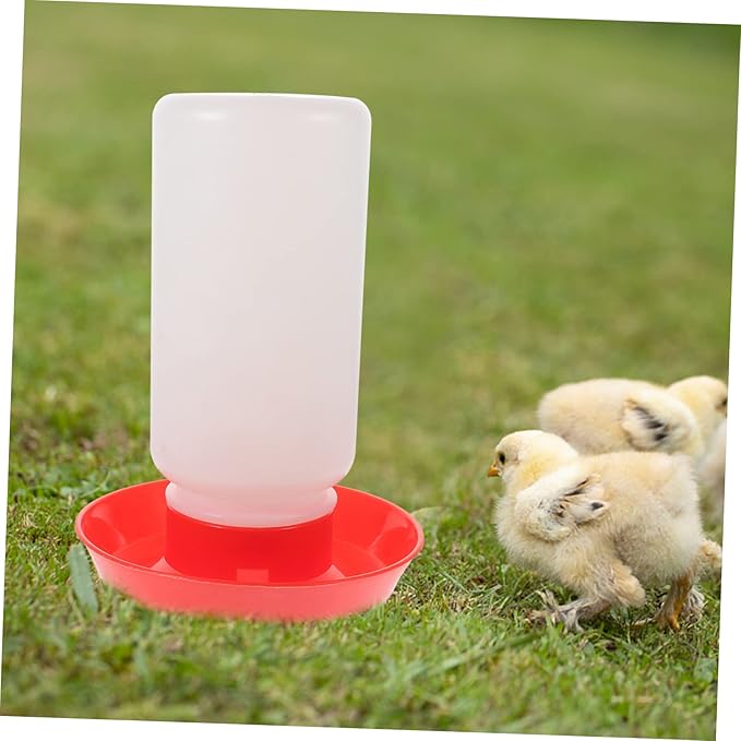 Farm Use Automatic Poultry Waterer and Chick Feeder Kit Food-Grade Drinking and Feeding Device for Chickens and Geese Easy to Clean Large Capacity