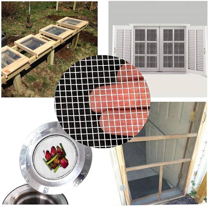 AMAGABELI GARDEN & HOME 36in x 50ft 1/8 inch Hardware Cloth 27 Gauge Galvanized Steel Chicken Wire Mesh Roll Fence Mesh for Bee Screen Plant Supports Poultry Netting Square Snake Fencing Gopher