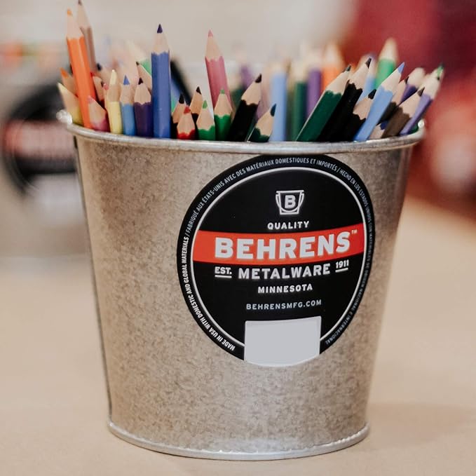 Behrens Galvanized Steel Utility Pail, 2-Quart, Silver