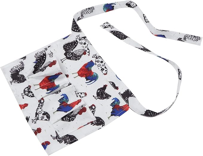Egg Collecting Apron with Multiple Pockets | Unrestricted Egg Gathering Holder for Chickens/Ducks/Quail | Farmhouse Supplies for Eggs & Fragile Items (2 S)