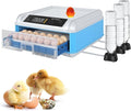 120 Eggs Smart Incubation Machine with Automatic Egg Turning&Temperature Control, Poultry Hatcher with 120-Egg Capacity&Humidity Regulation (Blue-1, 64)