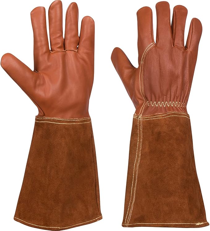 Falconry Elbow Length Protective Animal Handling Gloves Men's Sizes XS, Small, Med, Large, XL, XXL