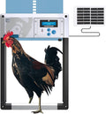Automatic Chicken Coop Door Opener, ChickenGuard One in All 4 Colours, Timer/Light Sensing, Winter Mode, Auto-Stop & Predator Proof, 3 Power Options, Solar, Battery or Electric (Blue + Solar Kit)