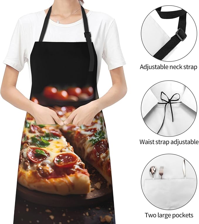 Tyrannosaurus rex Heavy Duty Waterproof Apron with Pockets for AdultsResistant Grilling, Gardening, Painting