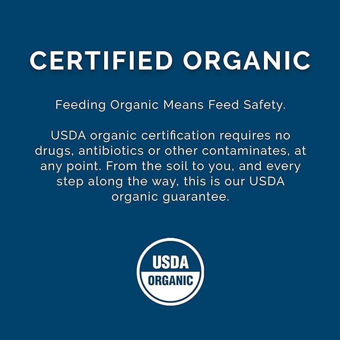 Chicken Scratch Grain, 40lbs - 13.5% Protein, Non-GMO, USDA Certified Organic Blend - Supports Digestion & Immune Health - Soy & Corn-Free