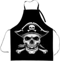 Classic Pirate Apron,Adjustable Waterproof Oxford Fabric Kitchen Apron with 2 Pockets for Men and Women, Cooking, Baking, BBQ, Coffee Shop, Housewarming Gifts, 28x33 Inches
