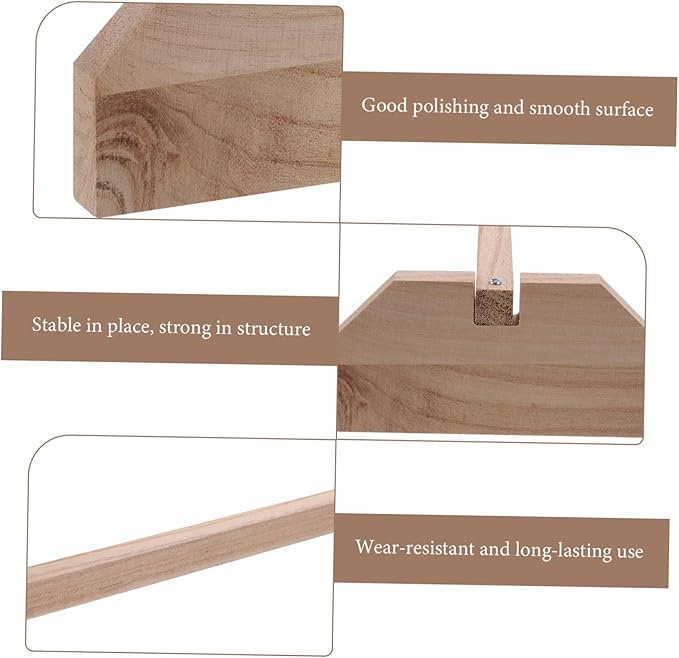 Healifty Wooden Parrot Stand Natural Chick Perch Roosting Bar for Chicken and Birds Household Bird Stand for Coop and Brooder Training Playground