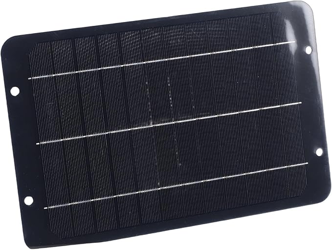 Zerodis Solar Exhaust Fan Ventilation Equipment Kit 7W Monocrystalline Solar Powered Exhaust and Intake Chicken Coop Fan for Outdoor Shed Doghouse Air Circulation and Ventilation