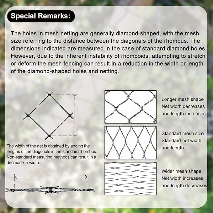 Bird Netting for Chicken Coop 25x25 Ft, 1/2" Mesh, Strong Woven Poultry Netting Roof Cover for Chicken Run, Heavy Duty Bird Net for Fruit Trees, Blueberry, Vegetables, Garden Protection
