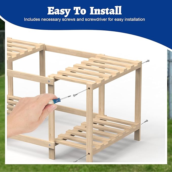 Chicken Perch, Unique Chick Jungle Gym, Strong Roosting Bar Chicken Ladder for Coop & Brooder, Large Chicken Supplies for Coop Accessories, Training Perch Toy for Chickens, Chick, Poultry