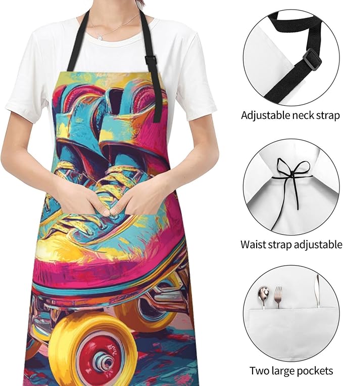 Waterproof Aprons for Women Men Adjustable Bib Tractor farm Apron Chef Cooking Aprons for Kitchen