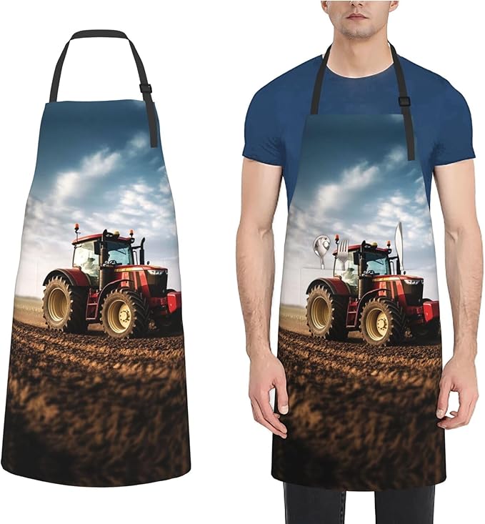 Kitchen Aprons for Men Women Waterproof Apron with 2 Pockets Whale Tail Apron Adjustable Bib Aprons