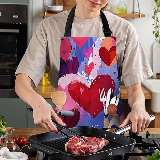 Apron Adjustable Waterproof with Two Deep Pockets Wowen men for Summer BBQ Pool Parties & Resorts