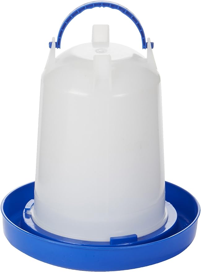 Double-Tuf® Plastic Poultry Feeder and Waterer Kit | Hanging Chicken Feeder | Hanging Chicken Waterer | 1.5 Lb Poultry Feeder | 1.5 Quart Poultry Waterer