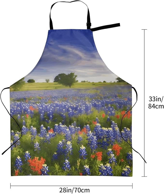 Aprons for Women with Pockets Waterproof Apron Adjustable Bib Turquoise Blue Gold Marble Apron Chef Apron