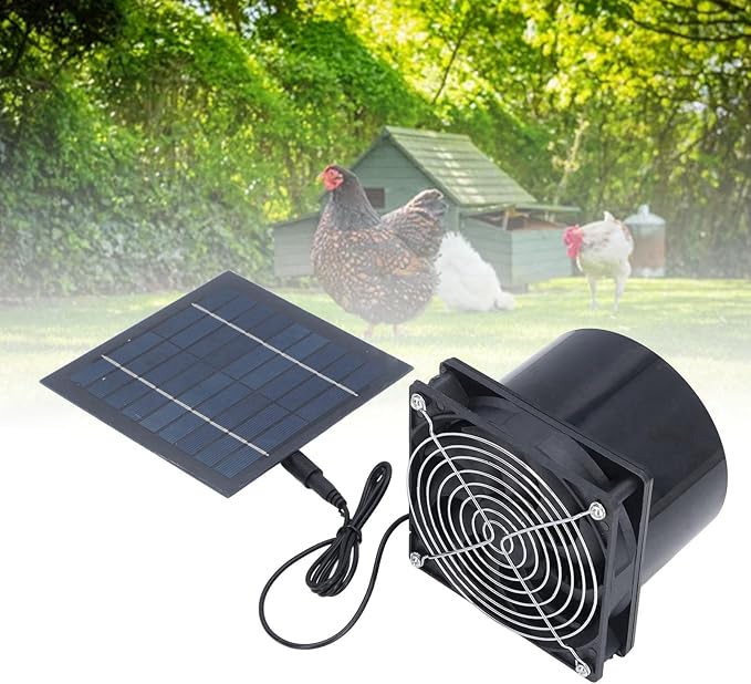 Solar Operated Ventilation Device | 5W Renewable Source for Attic/Dog House/Chicken Coop | No External Electricity Supply, Efficient & Environmentally Conscious