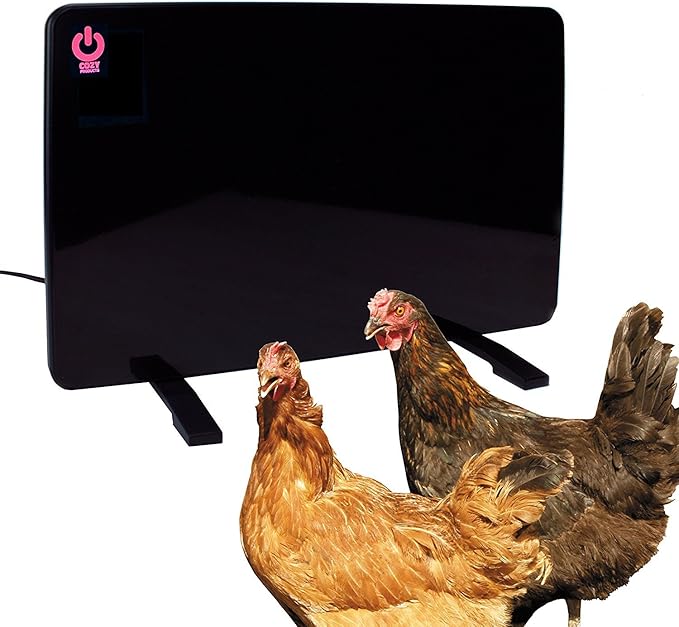 Cozy Products Safe Chicken Coop Pet Heater 200W Flat Panel Technology, One Size, Black (Pack of 3)