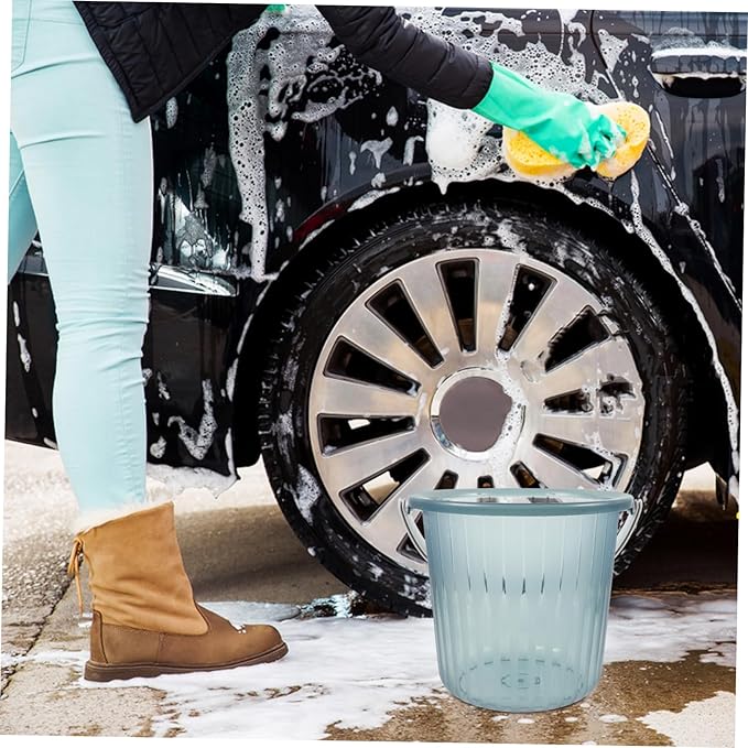 ABOOFAN Water Barrel for Car Detailing Plastic Bucket Portable Water Container for Home Garden Farm Use Handle