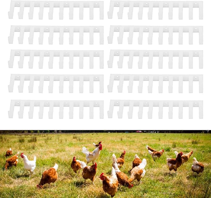 10PCS Chicken Egg Picker Accessory, Plastic High Efficiency Lightweight Egg Collection Machine Accessory for Poultry Farm